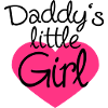 Daddys Little Girl Heart Logo