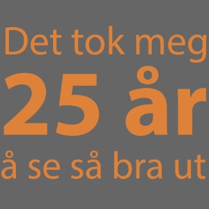 det tok meg 25 a r