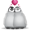 verliebte Pinguine