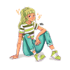 Fille verte