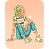 Fille verte