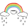 Coffee rainbow