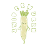 Granted vegetables