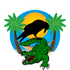 Plastic palm trees