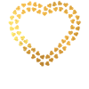 Golden Hearts Wedding Shirts