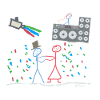 Épouser joyeux dj