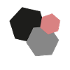 Abstract modern hexagons minimalism gift