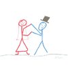 Gifte bryllups waltz danser familie glæde