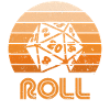 Retro Sunset D20 Roll