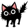 Schwarze Katze