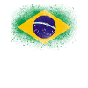 Brazil grunge Brazilian flag gift