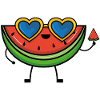 Sunglasses Watermelon Summer Girls Kids