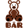 A bear with text