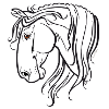 Spanisches Pferd (schwarz)