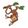 Dawing Monkey T-Shirt Funny Swipe Gif