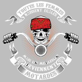 Motif Reine de la Route personnalisé sur vêtement