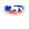 Galop Russie Cavaliers cadeau drapeau