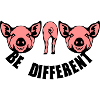cochon be different humour slogan