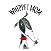 Whippet Mom black and white