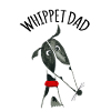 Whippet Dad black and white