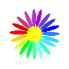 rainbow flower