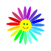 lachende regenbogenblume