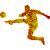 Fußballer Silhouette