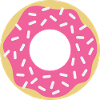 Donut with sprinkles