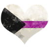 Demisexual heart flag