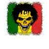 Reggae Jamaica skull gift