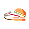 Hungry hamburger