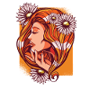 Beautiful flower girl