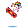 Skater Einhorn