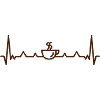 Coffee Pulse Heartbeat Pattern