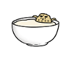 Cookie Swimming in Milk