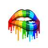 Rainbow lips