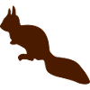 vigilant squirrel chipmunk silhouette