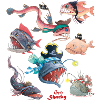 Käpt'n Sharky Fische