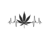 Cannabis Weed Stoner Heartbeat