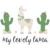 my lovely lama & cactus