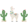 my lama & cactus, beige