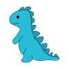 Dino bleu