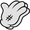 Comic Hand Pray