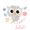 T-shirt fille hibou