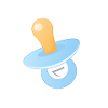 Pacifier in blue