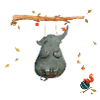 schaukeln mit Eichhörnchen