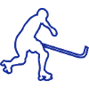 rink hockey silhouette drawing