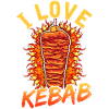 Jeg elsker doner kebab kebab skewer