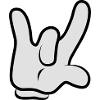 Comic Rock Hand