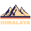 himalaya retro design T-shirt
